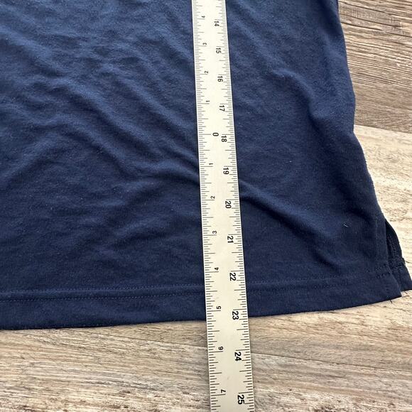 Nike Breathe‎ LS Dri Fit USAF Air Force Blue Womens L Swoosh Performance T-Shirt - Picture 8 of 9